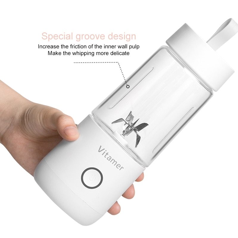 350ML Portable Blender Juicer | USB Rechargeable Smoothie & Juice Maker Cup