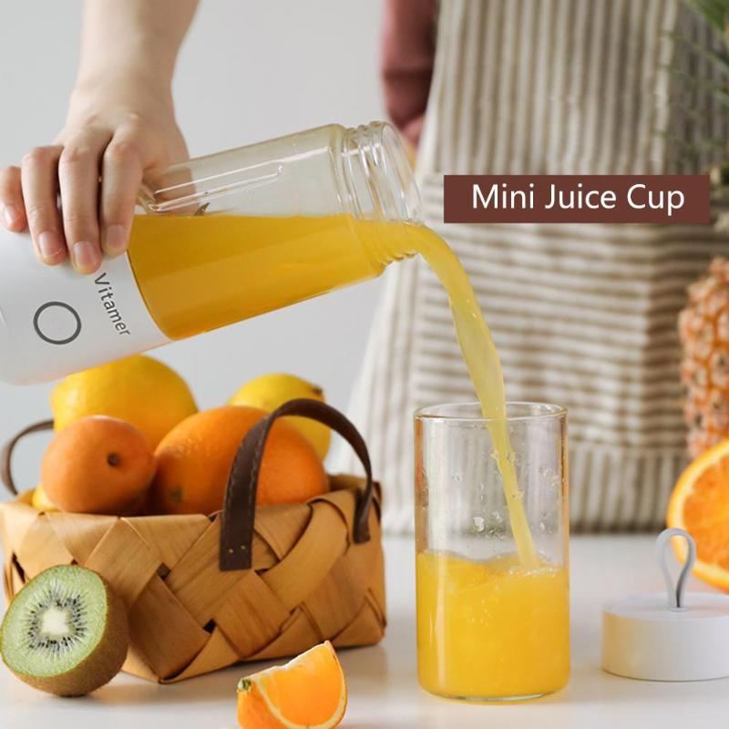 350ML Portable Blender Juicer | USB Rechargeable Smoothie & Juice Maker Cup