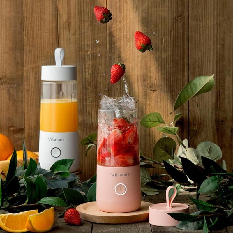 350ML Portable Blender Juicer | USB Rechargeable Smoothie & Juice Maker Cup
