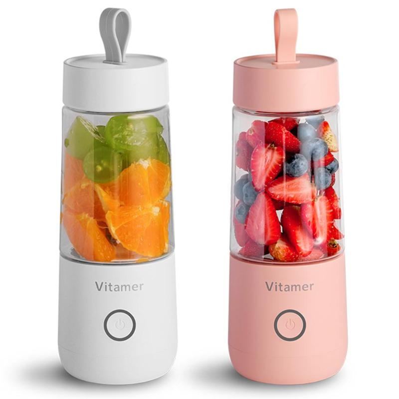 350ML Portable Blender Juicer | USB Rechargeable Smoothie & Juice Maker Cup