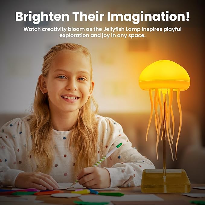 Portable Jellyfish Lamp – LED Night Light for Bedside & Desk