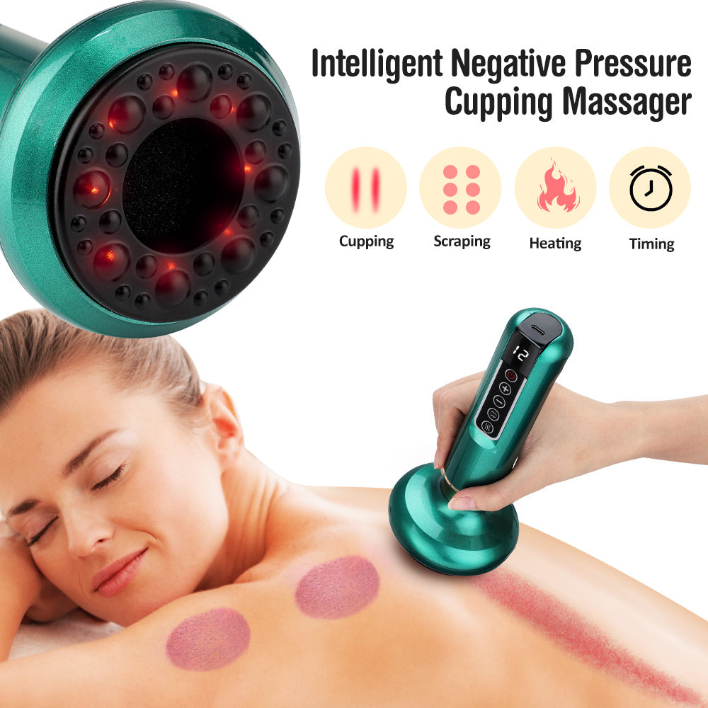 Electric Vacuum Cupping Massager – Anti-Cellulite & Muscle Pain Relief Therapy
