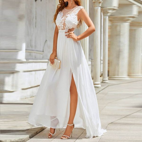 Chiffon Lace Wedding Dress