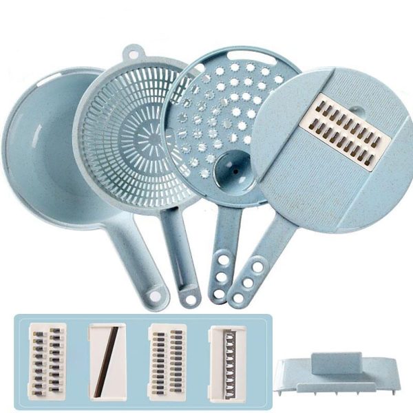 8-in-1 Mandoline Slicer - Vegetable Cutter, Grater & Potato Peeler Set - Image 6