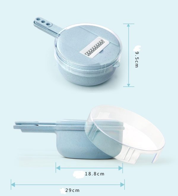 8-in-1 Mandoline Slicer - Vegetable Cutter, Grater & Potato Peeler Set - Image 8