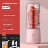 Portable Blender USB Charging – 1-Click Smoothie & Juice Cup - Pink