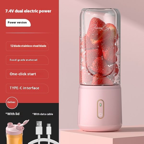 Portable Blender USB Charging – 1-Click Smoothie & Juice Cup - Image 4
