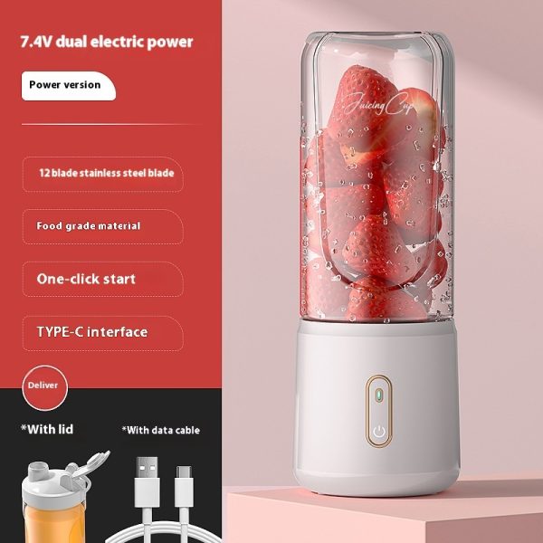 Portable Blender USB Charging – 1-Click Smoothie & Juice Cup - Image 7