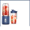 6-Blade Portable Blender - USB Charging Ice Crusher & Smoothie Maker - Tunisian dark blue