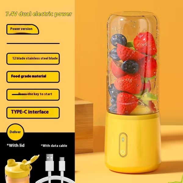 Portable Blender USB Charging – 1-Click Smoothie & Juice Cup - Image 3